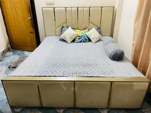 Melamine Board Bed with Mattress