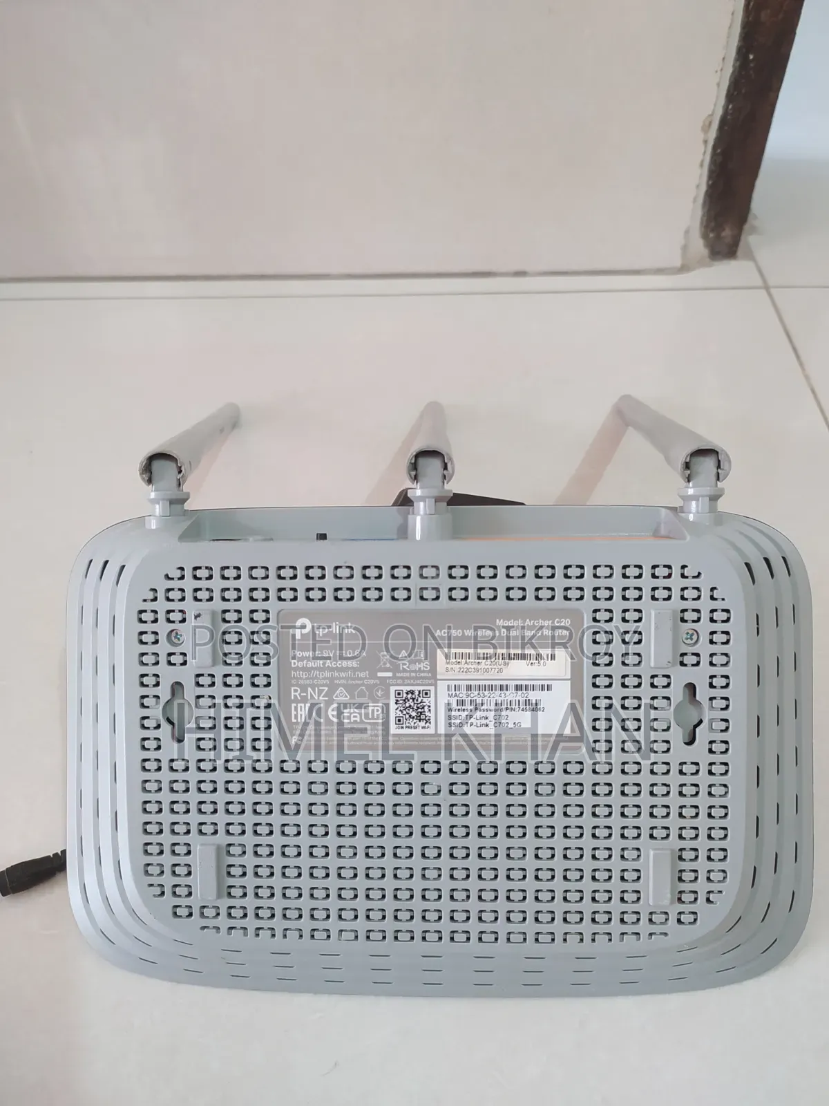 TP-Link C20 Dual Band Router Full Fresh Running Conditions