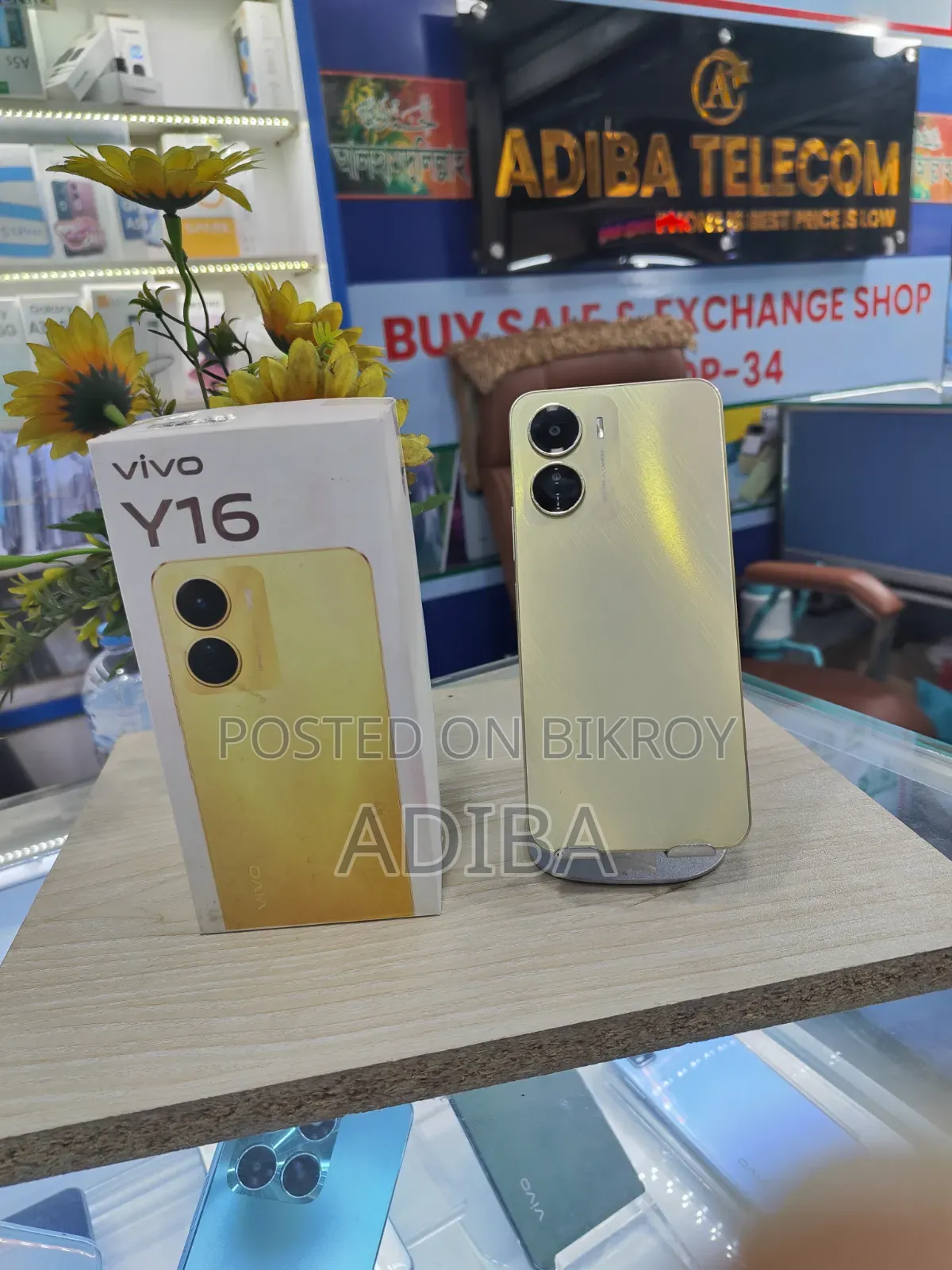 Vivo Y16 64 GB Gold