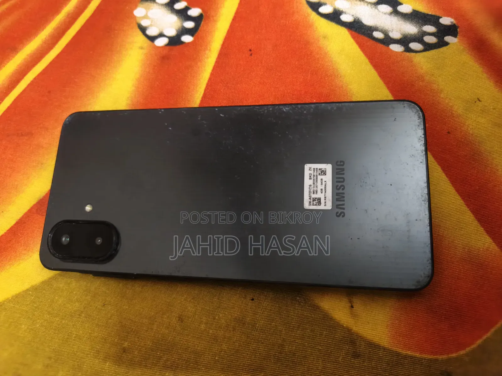 স্যামসাং গ্যালাক্সি এ০৭ ৬৪ জিবি ব্ল্যাক