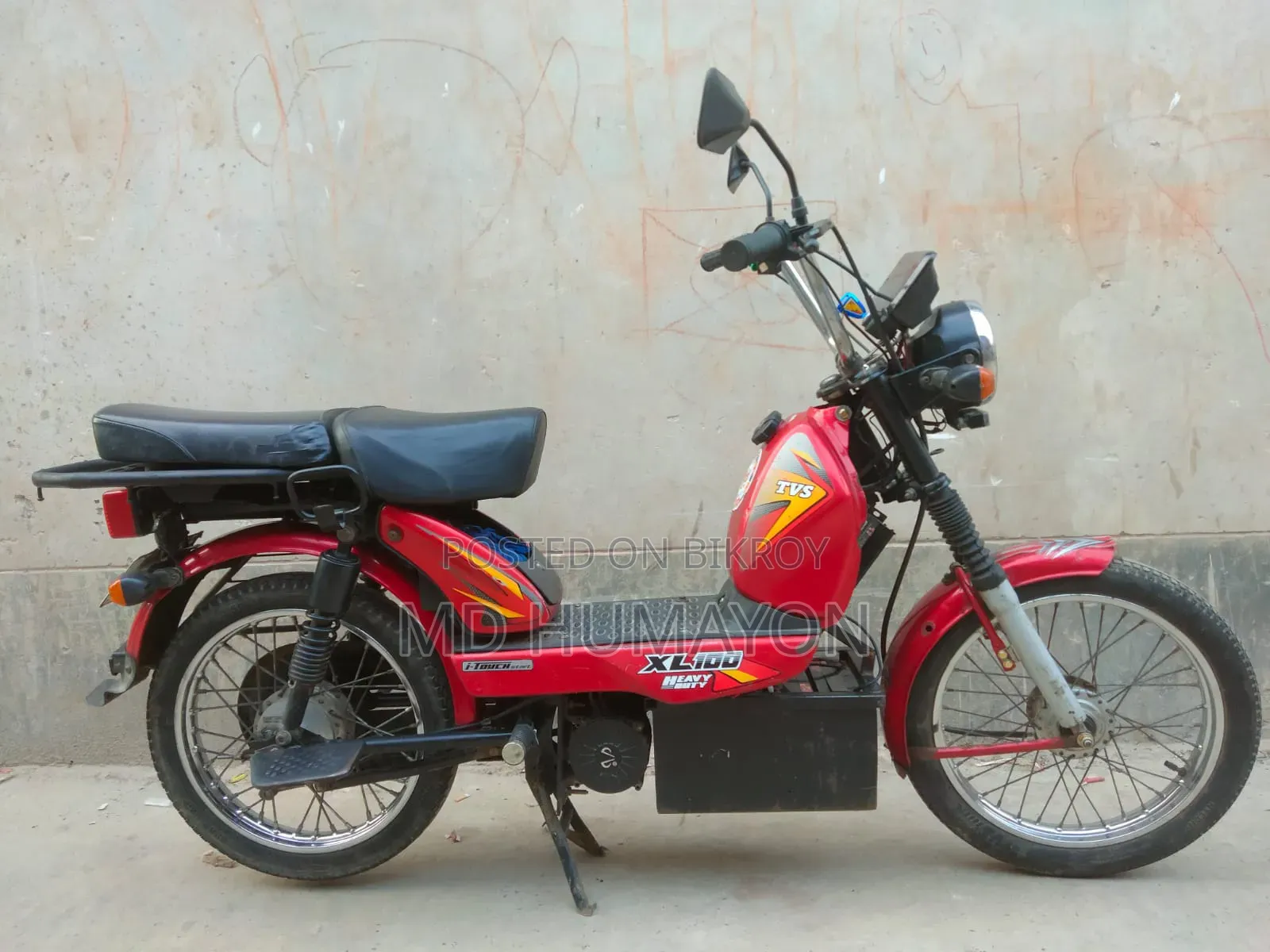 TVS XL 100 2021 Red