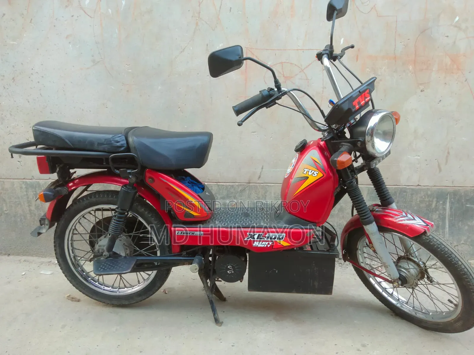 TVS XL 100 2021 Red