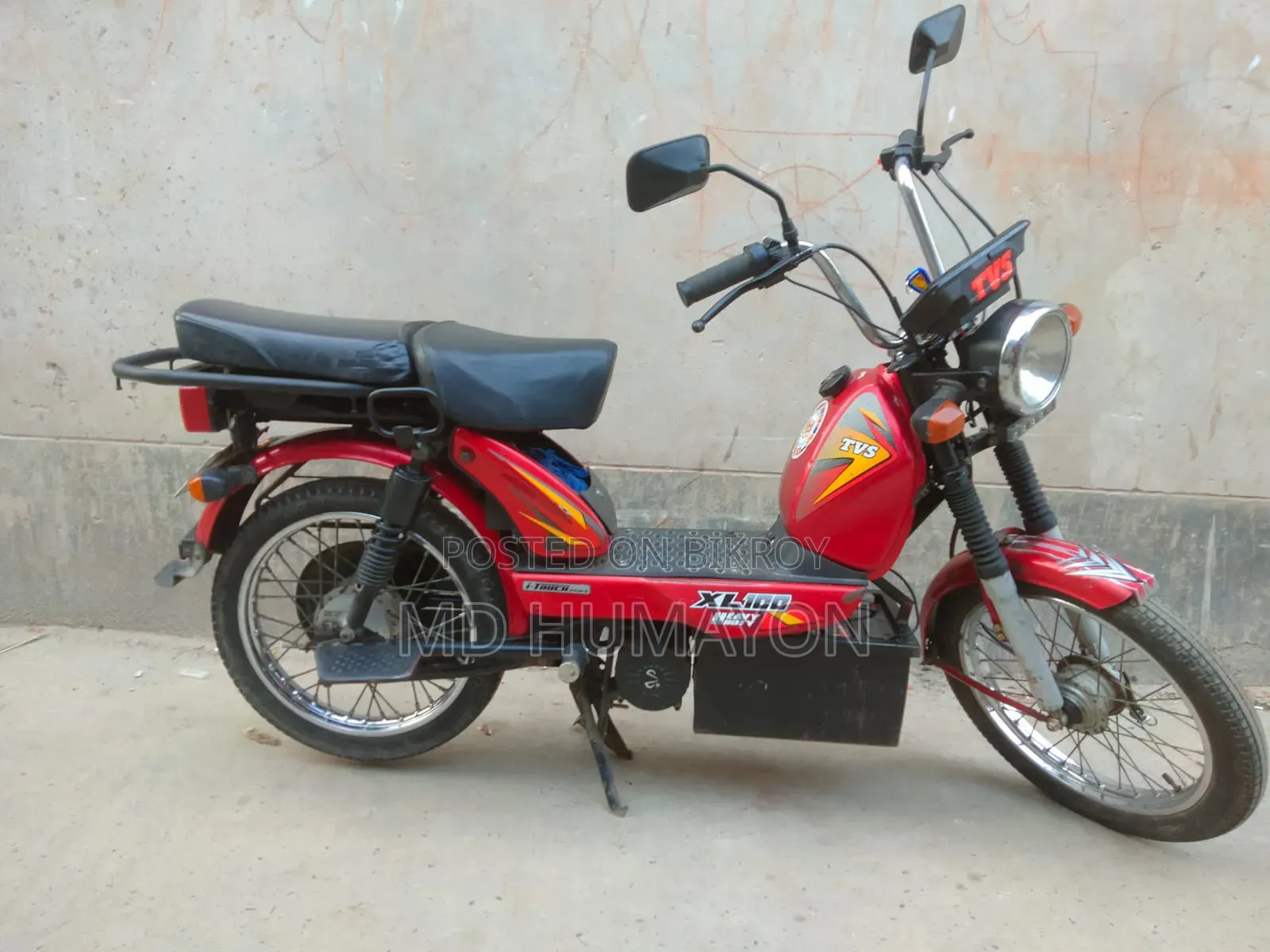 TVS XL 100 2021 Red
