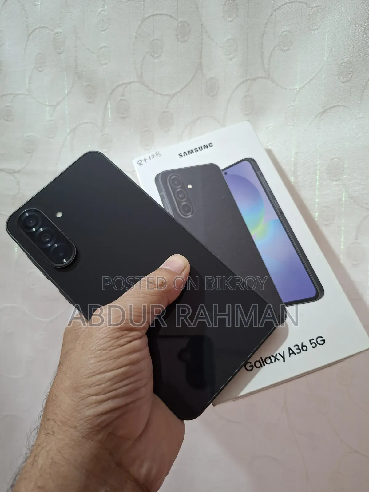 স্যামসাং গ্যালাক্সি এ৩৬ ১২৮ জিবি কালো