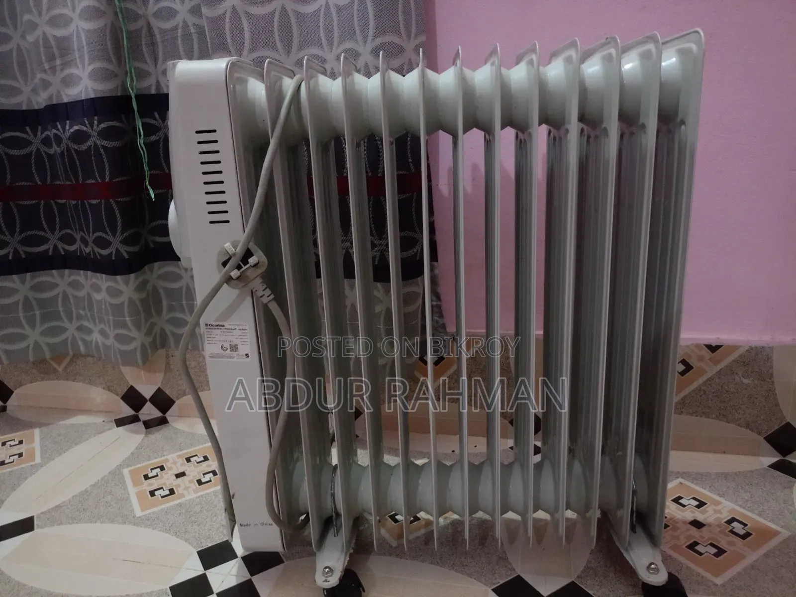 Ocarina Oil Heater - 11 Fins / 2500W (Fresh Condition)