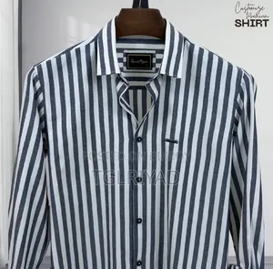 GoodMan Premium Quality Navy Blue Color Full Sleeve Shirt for Mens.