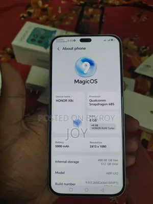 অনার এক্স৮সি ৫১২ জিবি হোয়াইট