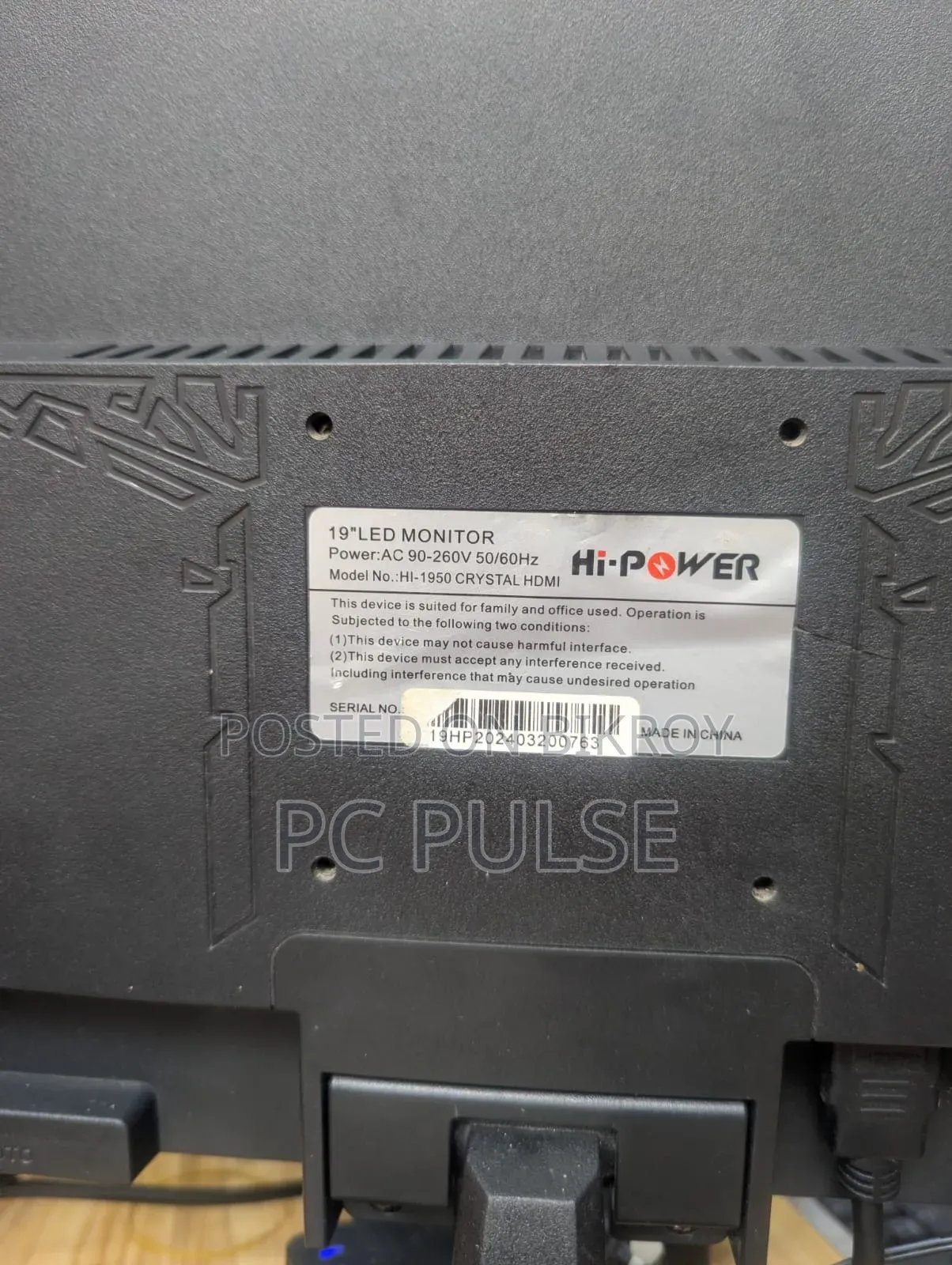 Hi Power 19" Monitor