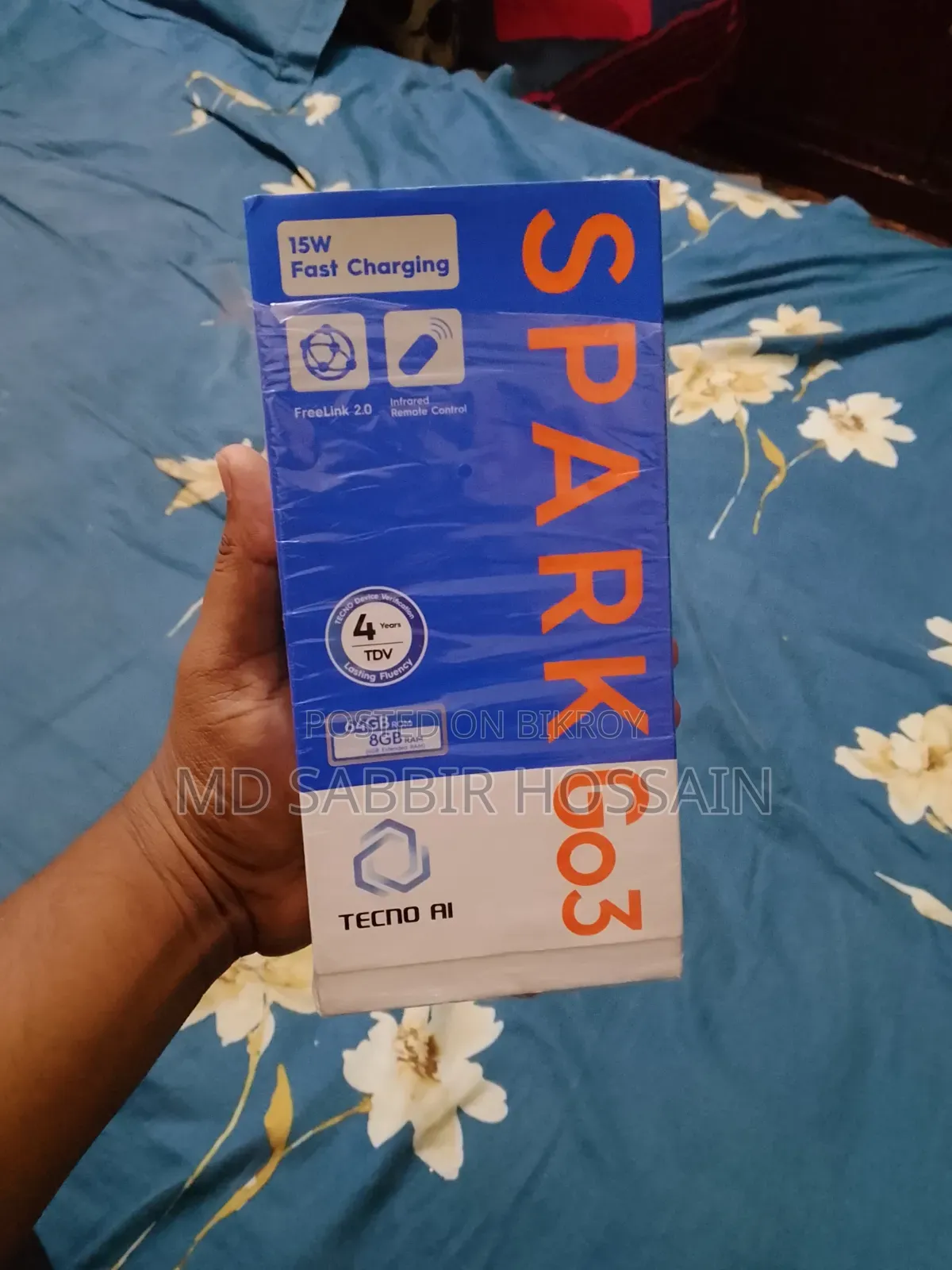 টেকনো স্পার্ক গো ৩ ৬৪ জিবি হোয়াইট