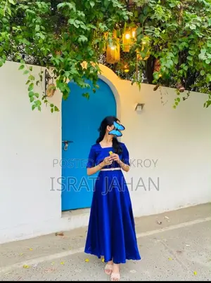 বিক্রির জন্য সুন্দর রয়্যাল ব্লু লং ড্রেস