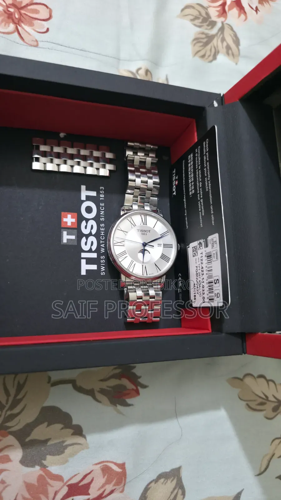 Original Tissot Carson Premium Moonphase Watch (Mint Condition)