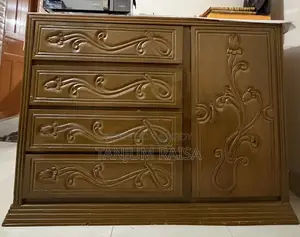 Beautiful Wooden Carved Wardrobe - 4 Drawers