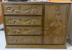 Beautiful Wooden Carved Wardrobe - 4 Drawers