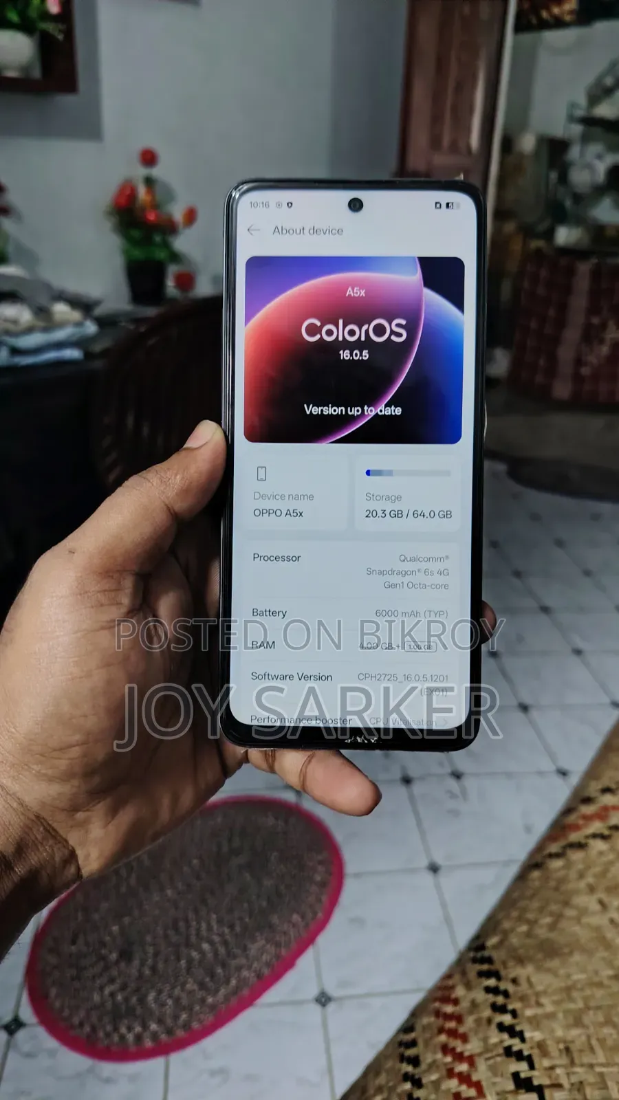 নতুন অপ্পো এ৫এক্স ১২৮ জিবি কালো