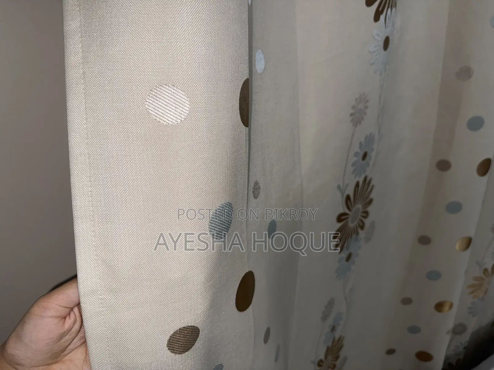 প্রিমিয়াম ফ্লাওয়ার ডিজাইন কার্টেইনস