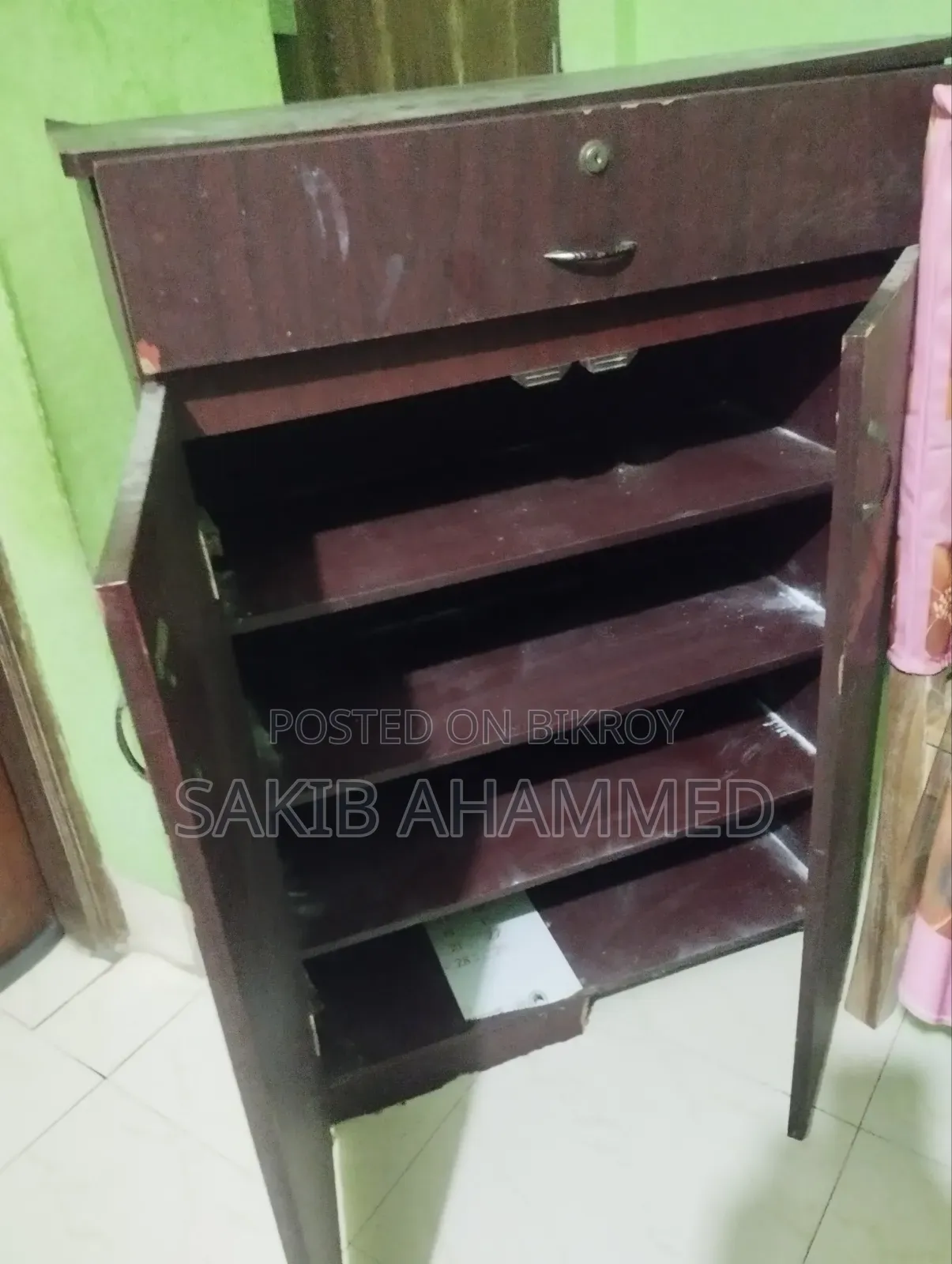 Used Wooden Shoe Rack (জুতার র‍্যাক) for Sale