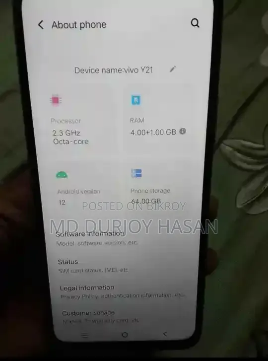 Vivo Y21 64 GB Green