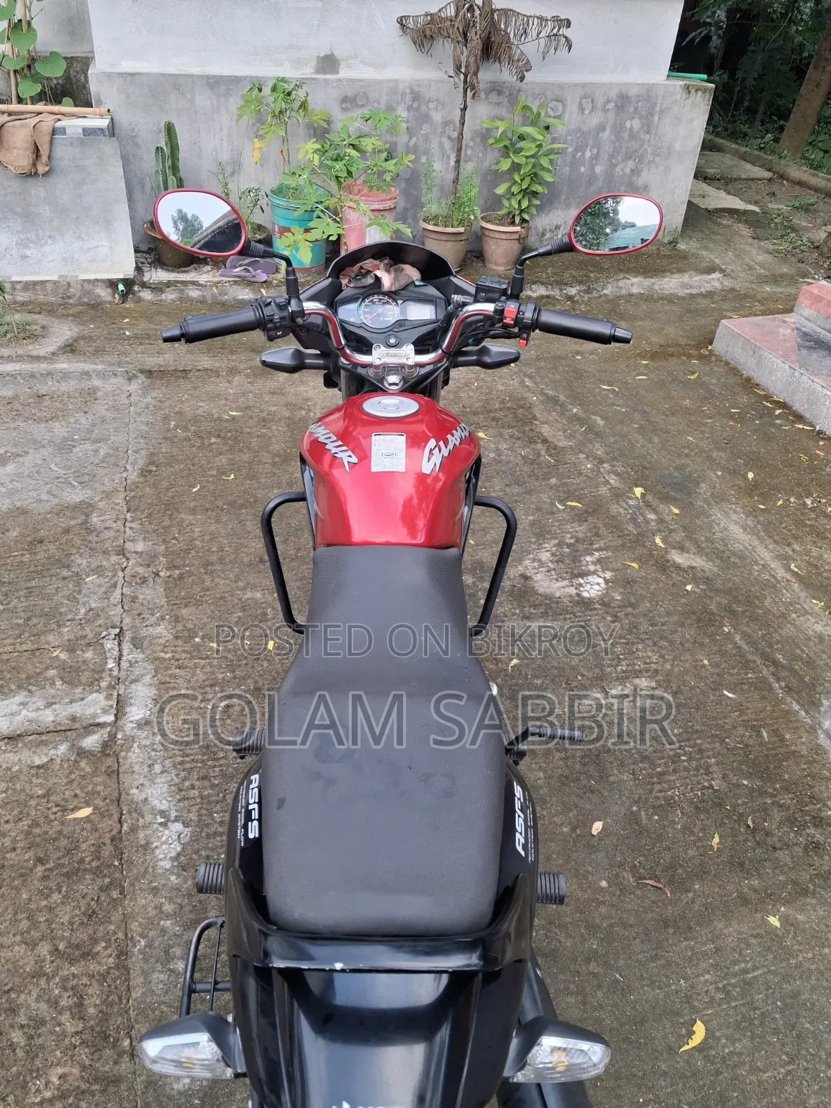 হিরো গ্ল্যামার বিএস৪ ২০২২ লাল