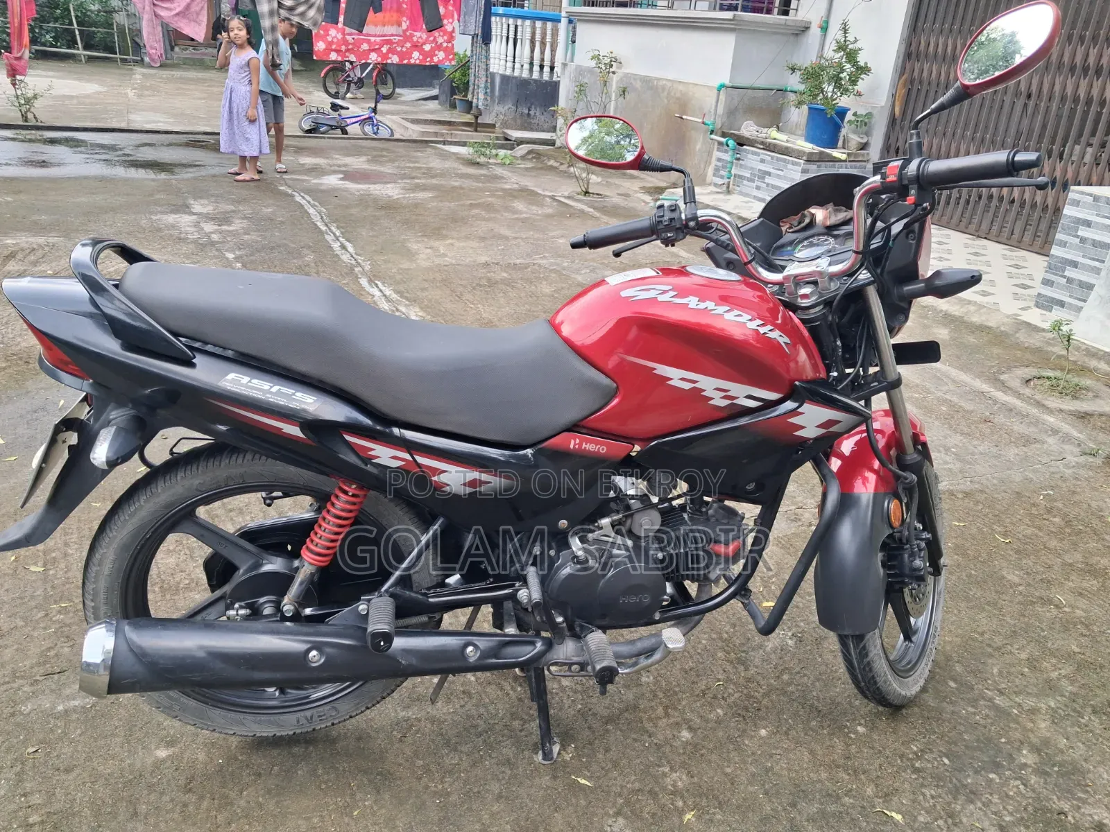 হিরো গ্ল্যামার বিএস৪ ২০২২ লাল