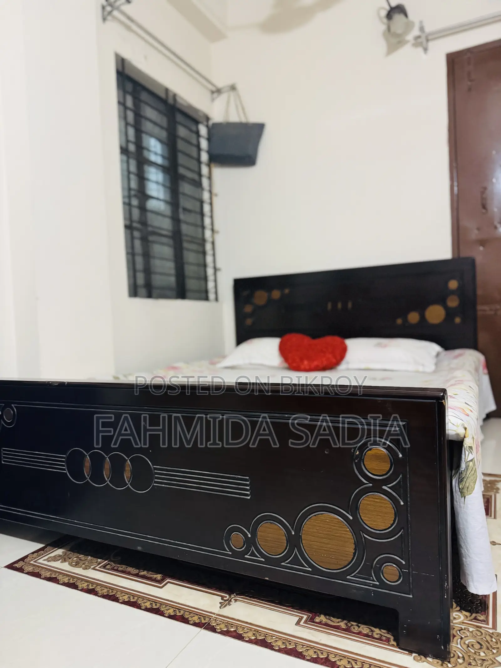 Heavy Strong Malaysian Wood Bed for Sale