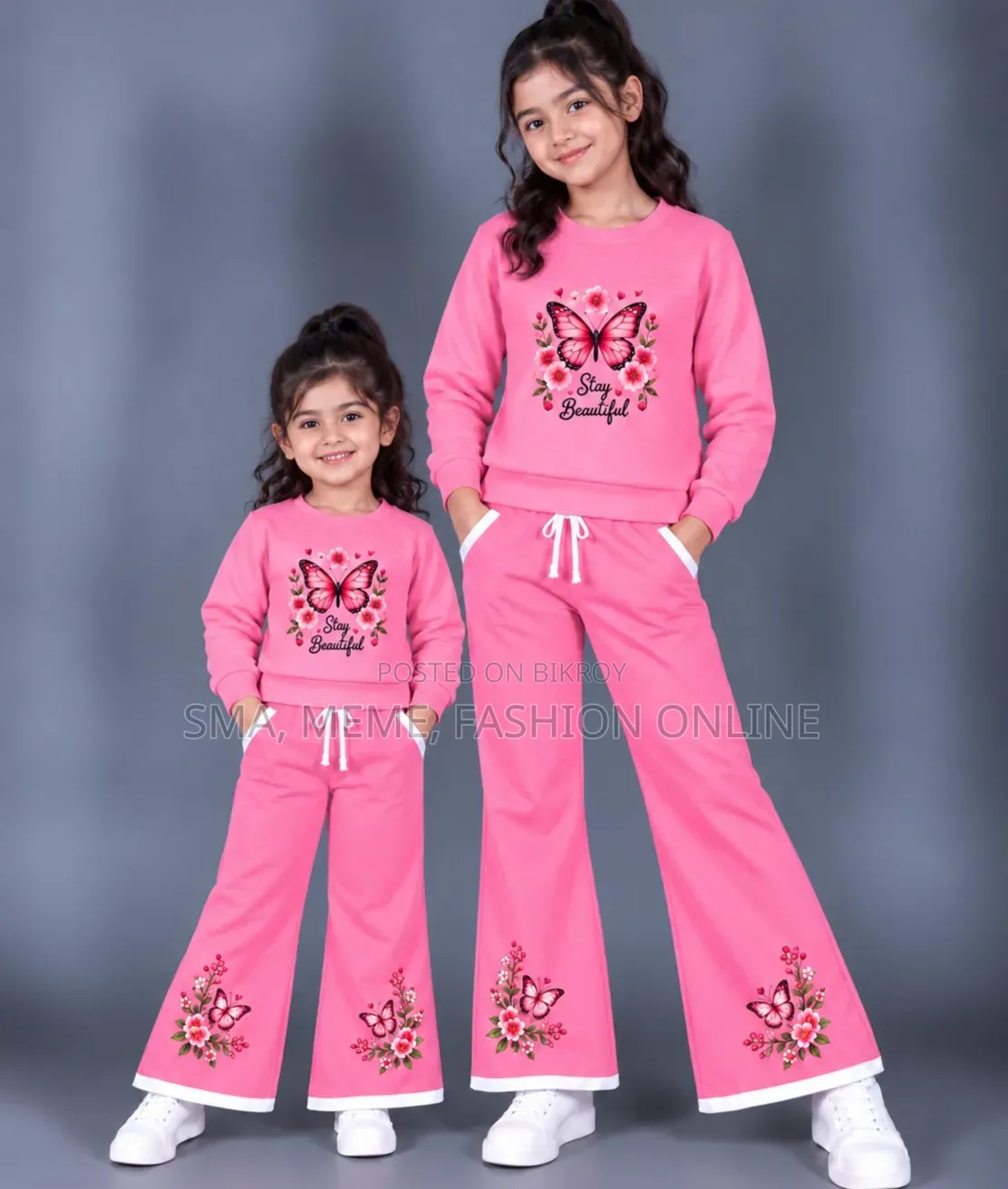 Girls Stylish Sweatshirt Set