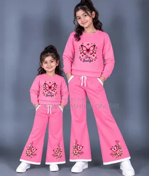 Girls Stylish Sweatshirt Set