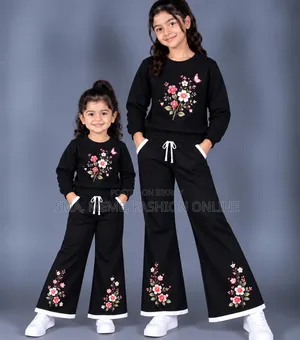 Girls Stylish Sweatshirt Set
