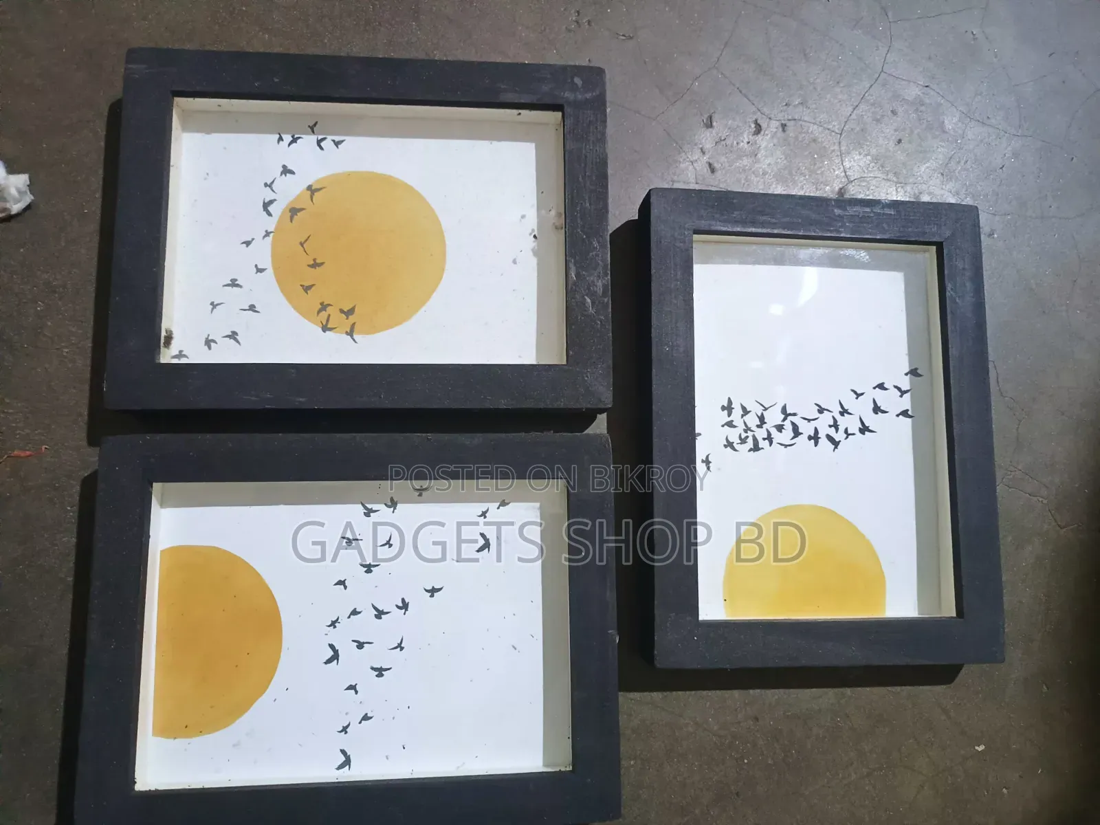 Photo Frame 3 Piece Black Color (Urgent Sale)