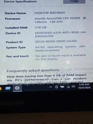 Laptop Samsung NC110P 2GB Intel Atom HDD 320GB