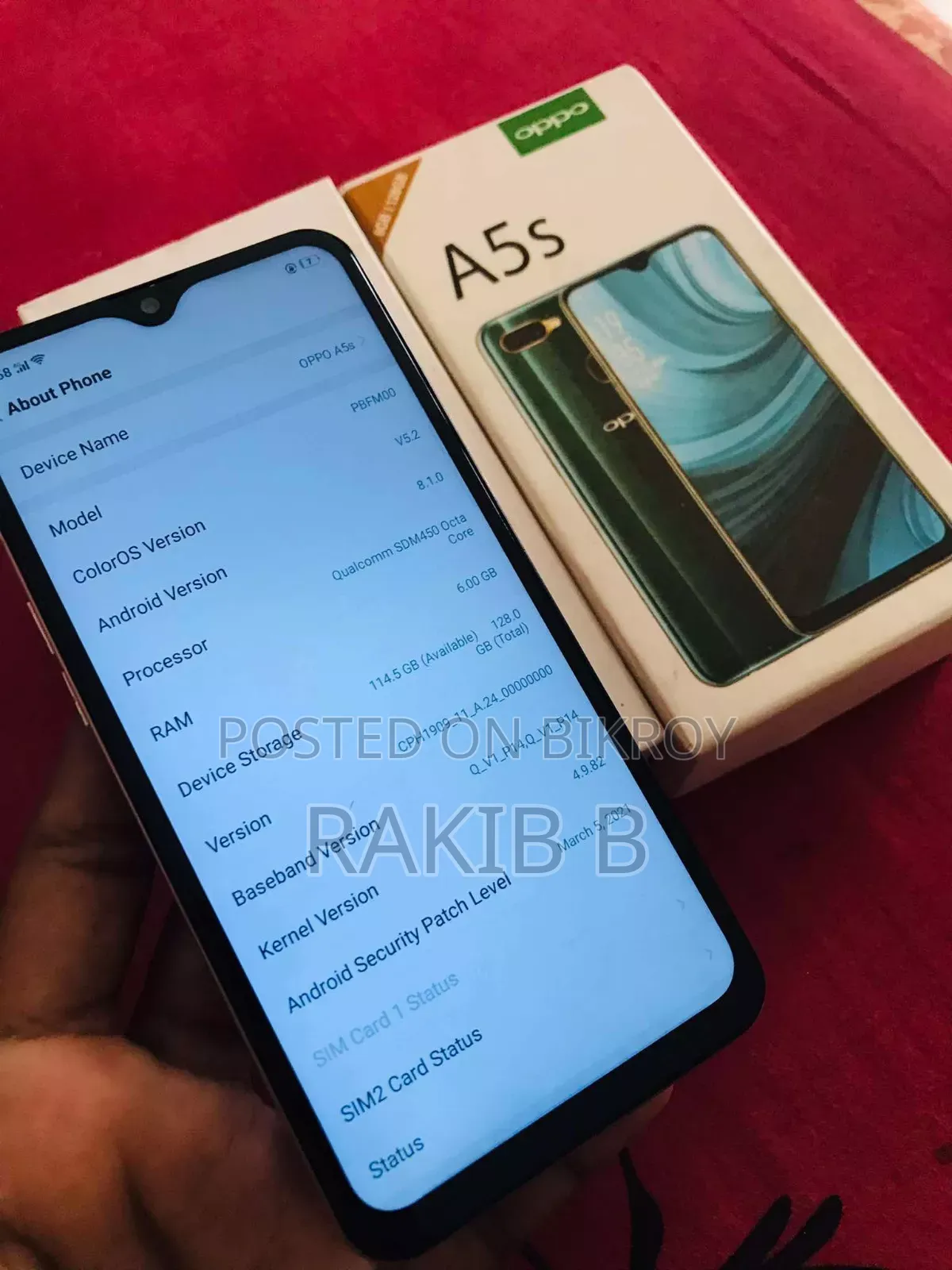 অপো এ৫এস / এএক্স৫এস ১২৮ জিবি পার্পল