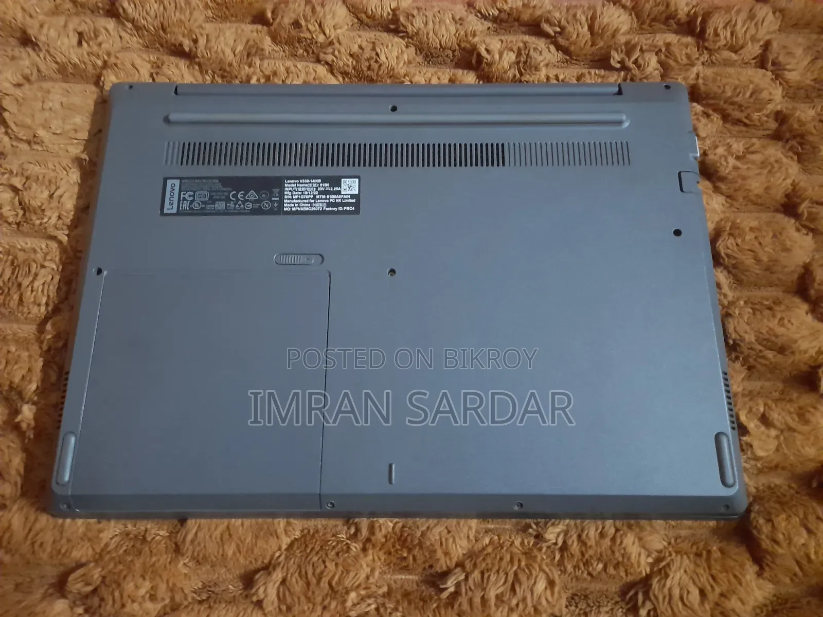 Laptop Lenovo V330 4GB Intel Core i3 SSD 256GB