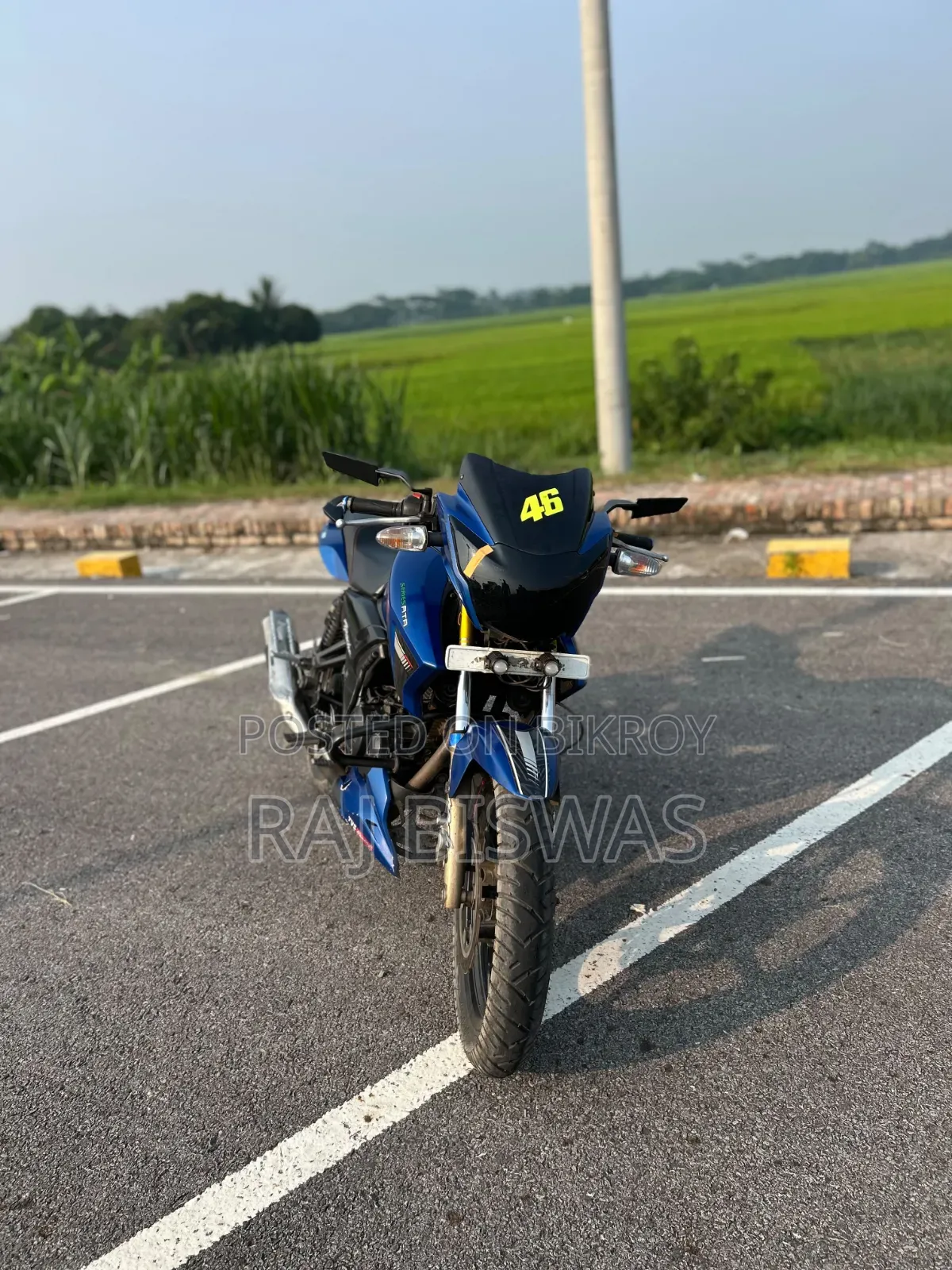 TVS Apache RTR 160 2V 2020 Blue