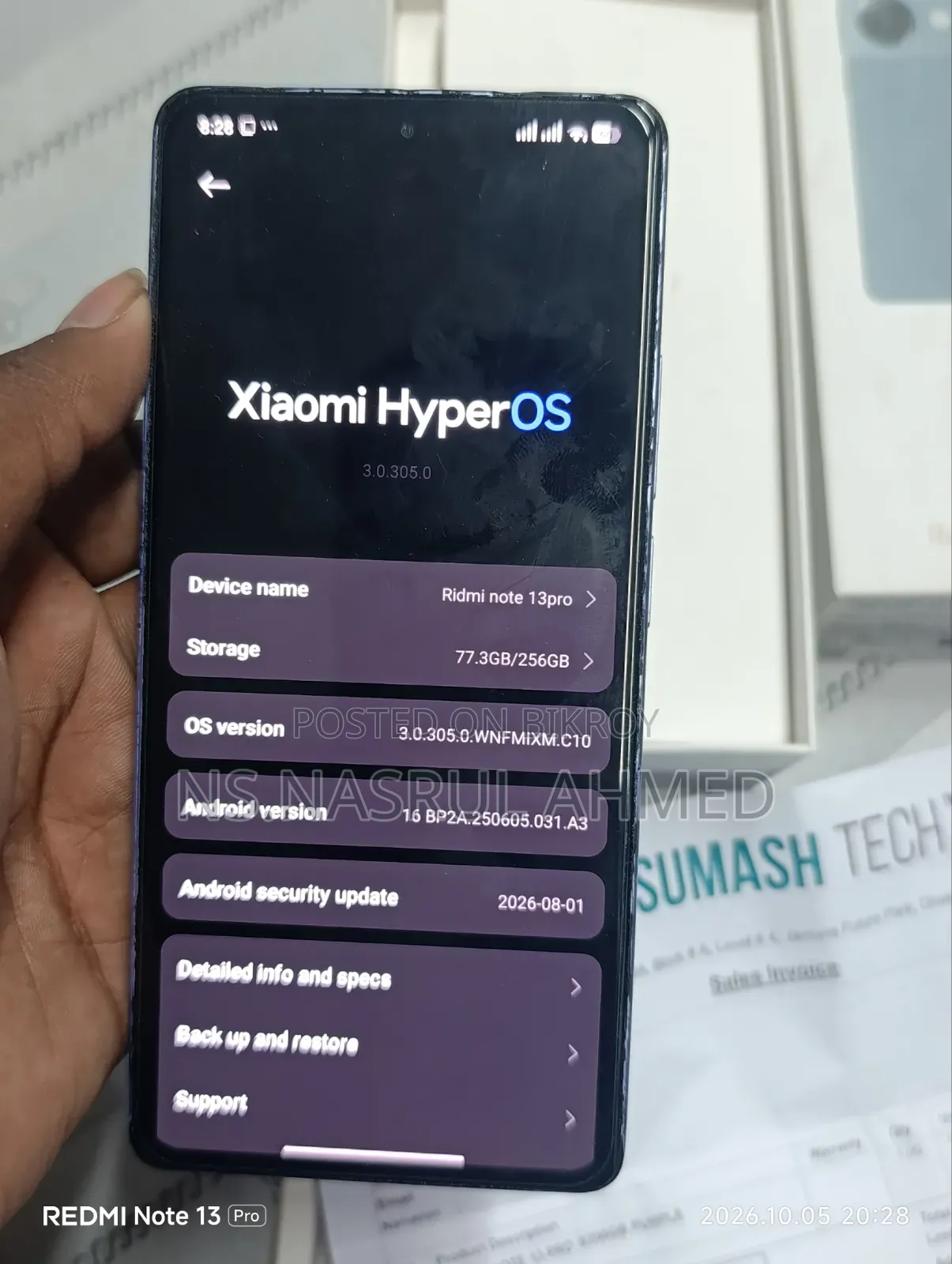 Xiaomi Redmi Note 13 Pro 256 GB Silver