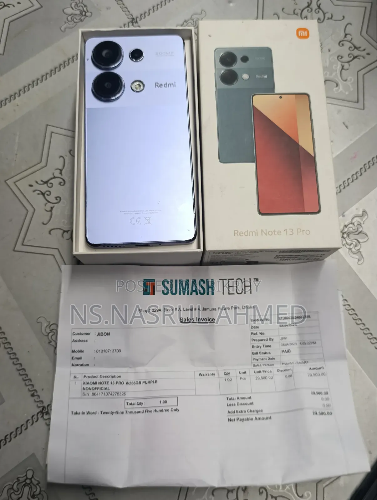 Xiaomi Redmi Note 13 Pro 256 GB Silver