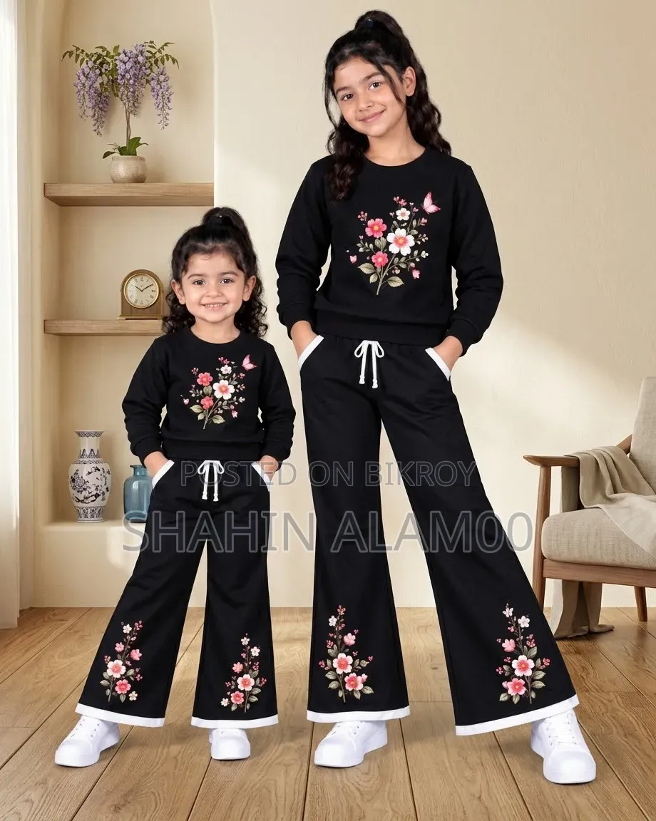 Girls Stylish Sweatshirt Set