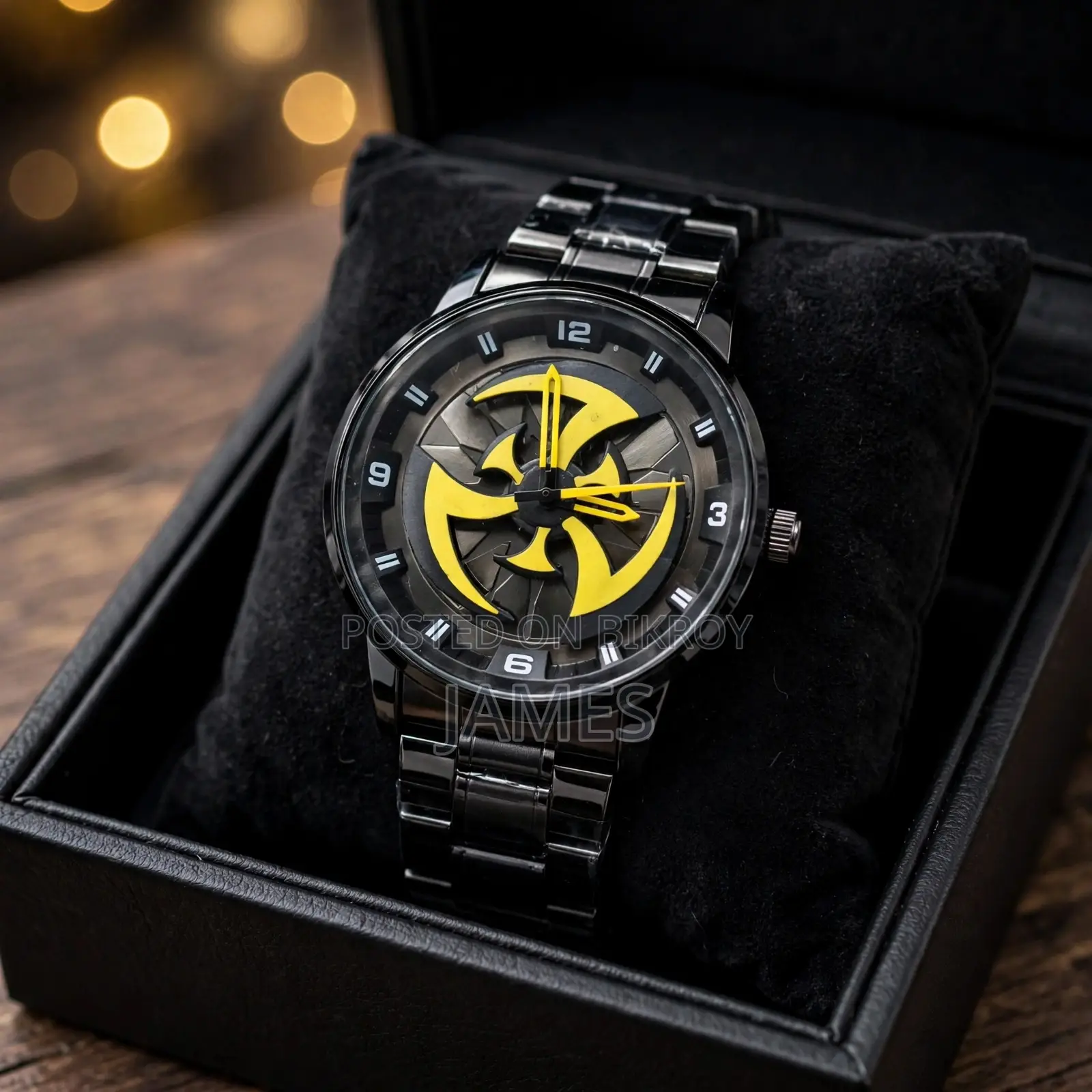 Wheel Rim Rotating Watch | 360° Rotating Rim Design Watch