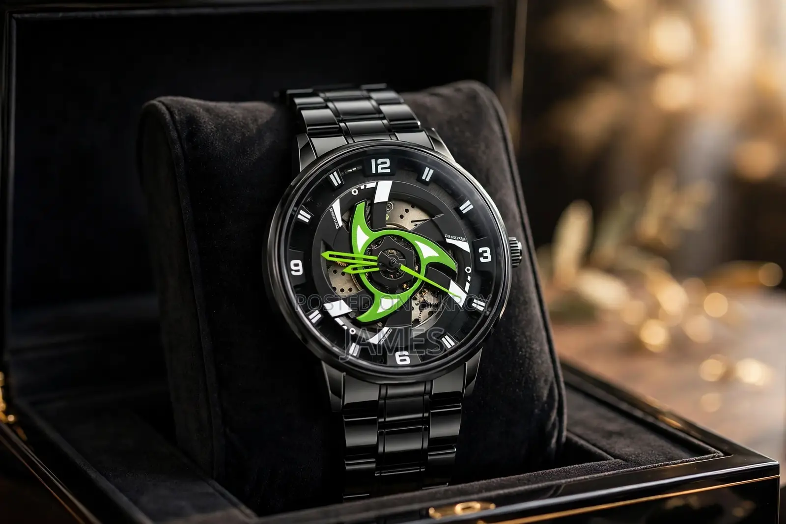 Wheel Rim Rotating Watch | 360° Rotating Rim Design Watch
