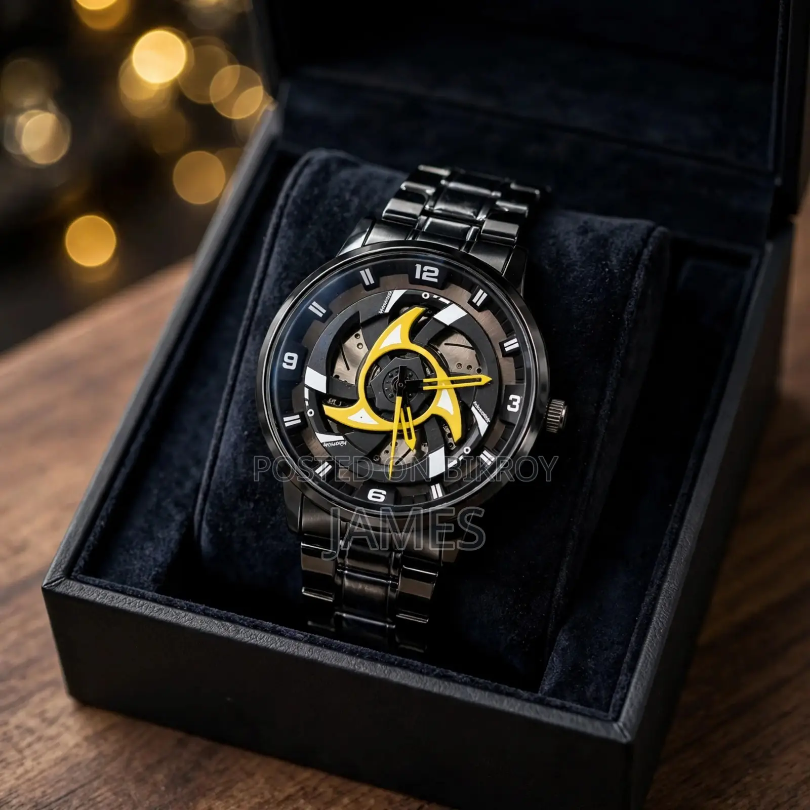 Wheel Rim Rotating Watch | 360° Rotating Rim Design Watch