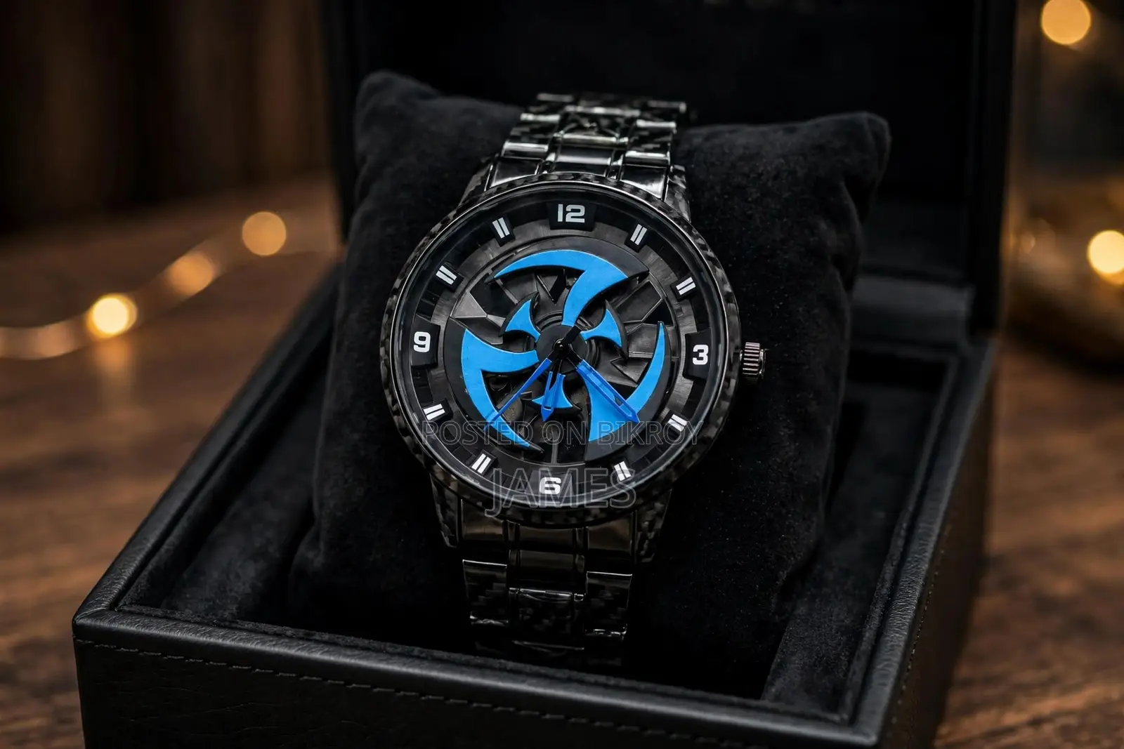 Wheel Rim Rotating Watch | 360° Rotating Rim Design Watch