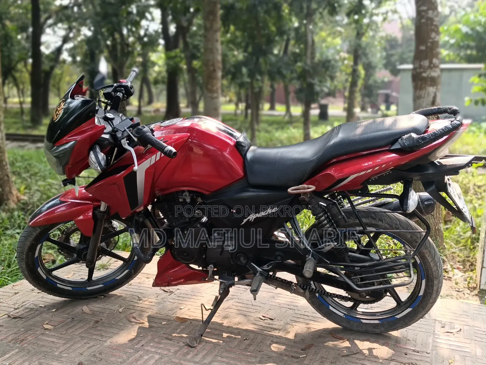 TVS Apache RTR 160 2V 2017 Red