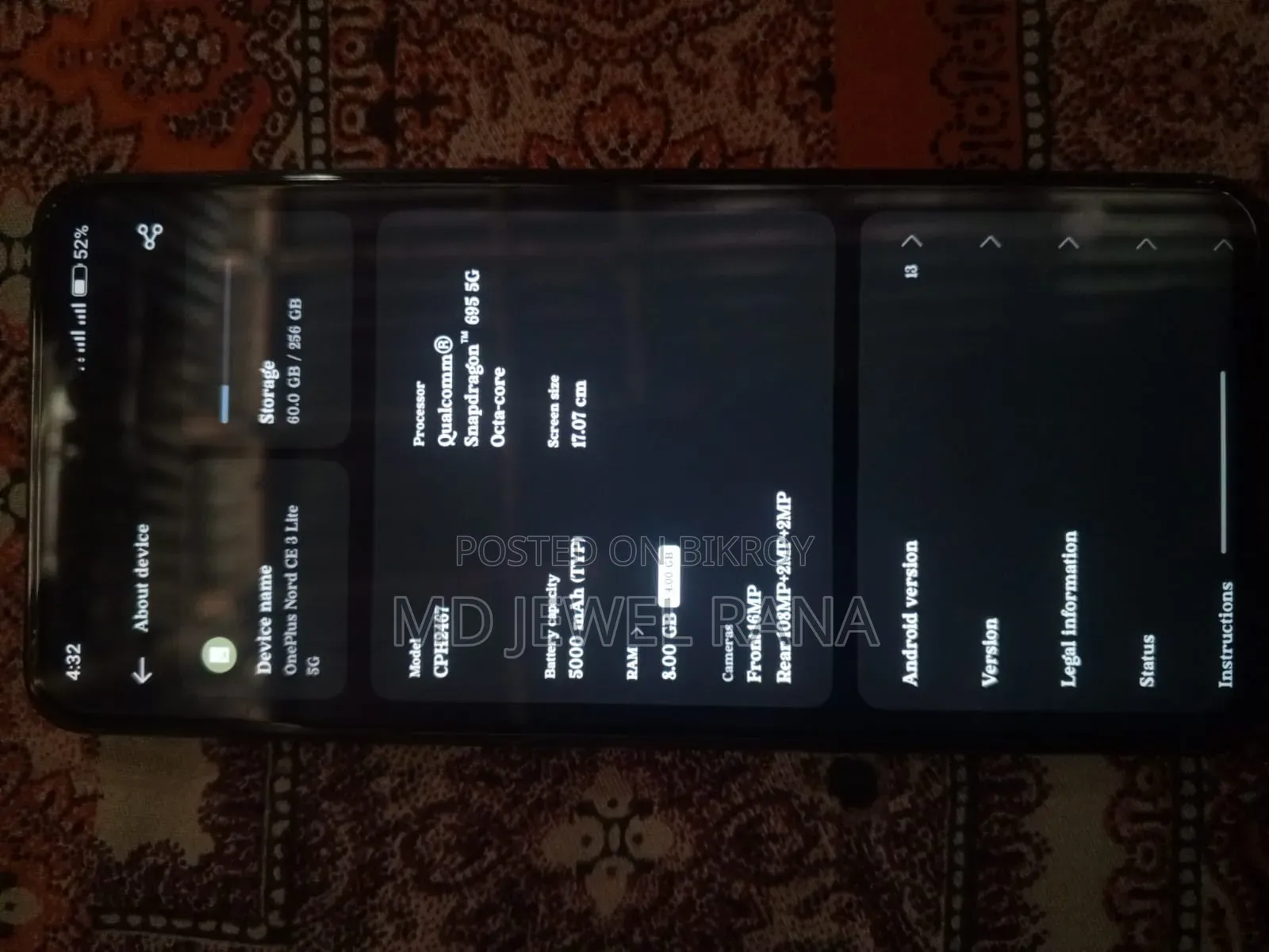 OnePlus Nord CE 3 Lite 5G 128 GB Black