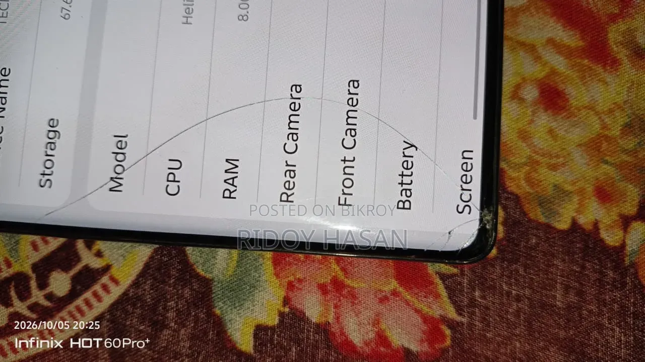 Tecno Camon 40 Pro 4G 256 GB Black