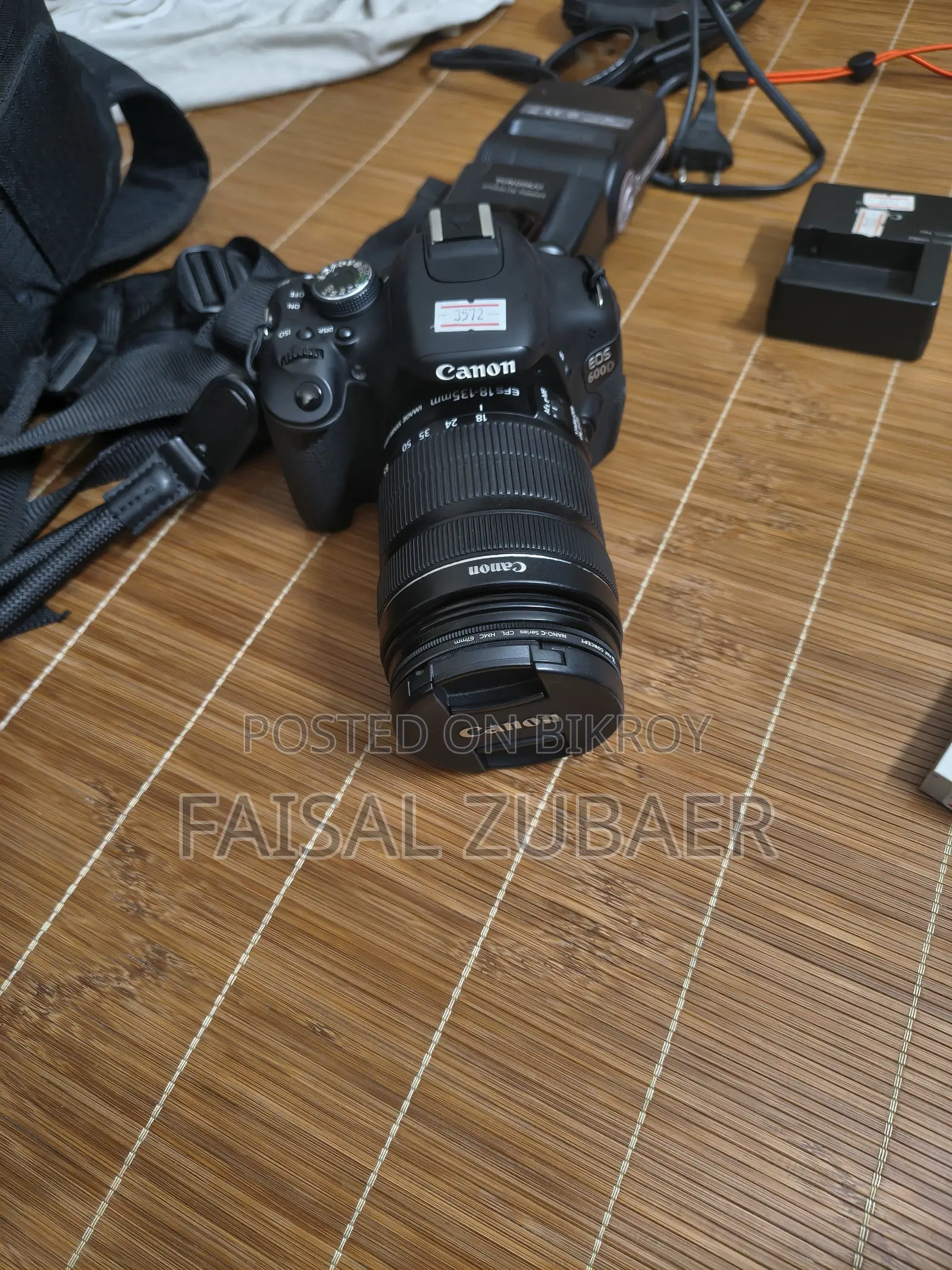 Canon 18-135mm IS STM Lens + 600D Full Professional Setup
