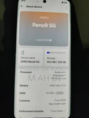Oppo Reno 256 GB Black