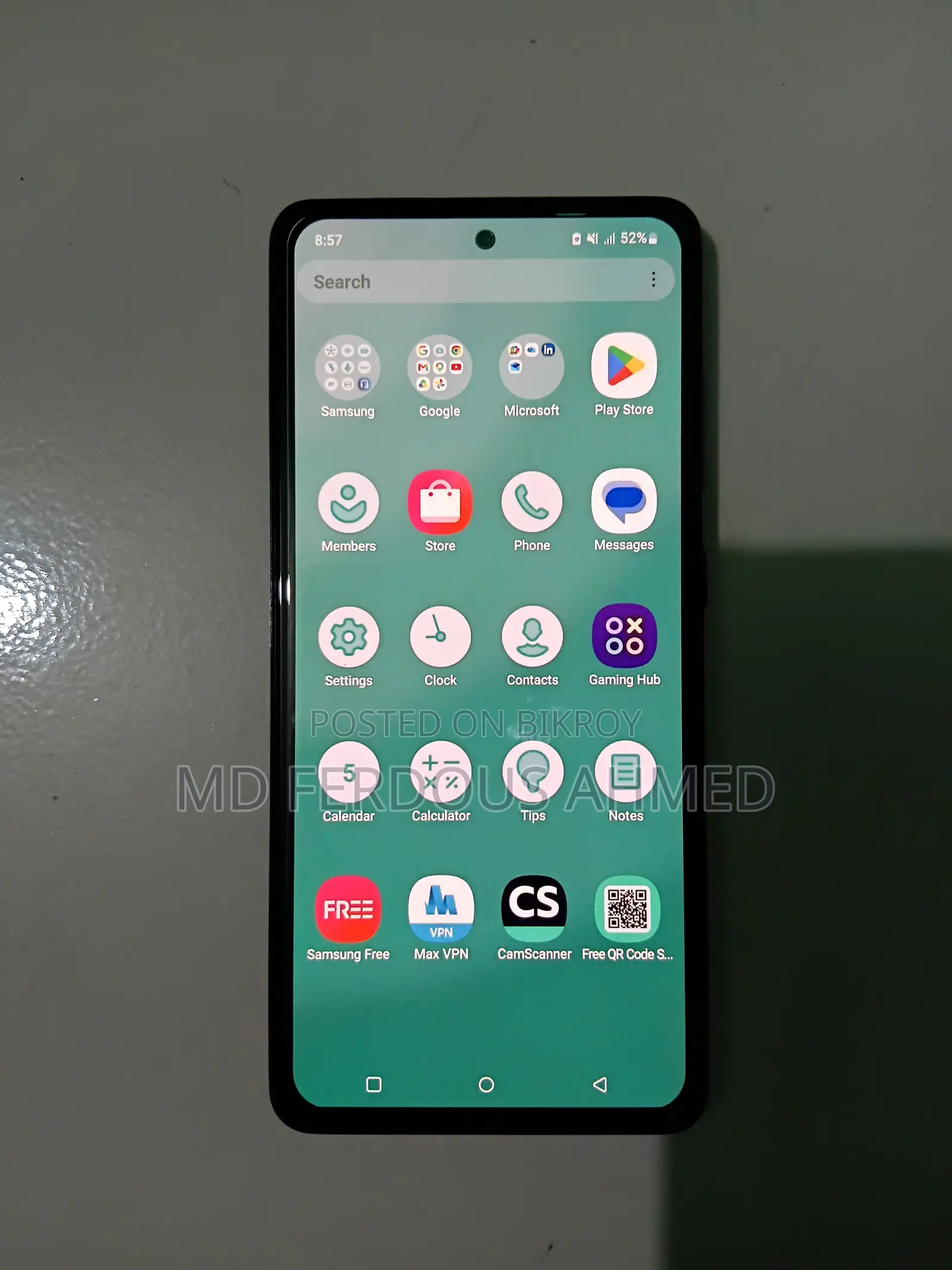স্যামসাং গ্যালাক্সি এ৫২ ১২৮ জিবি নীল