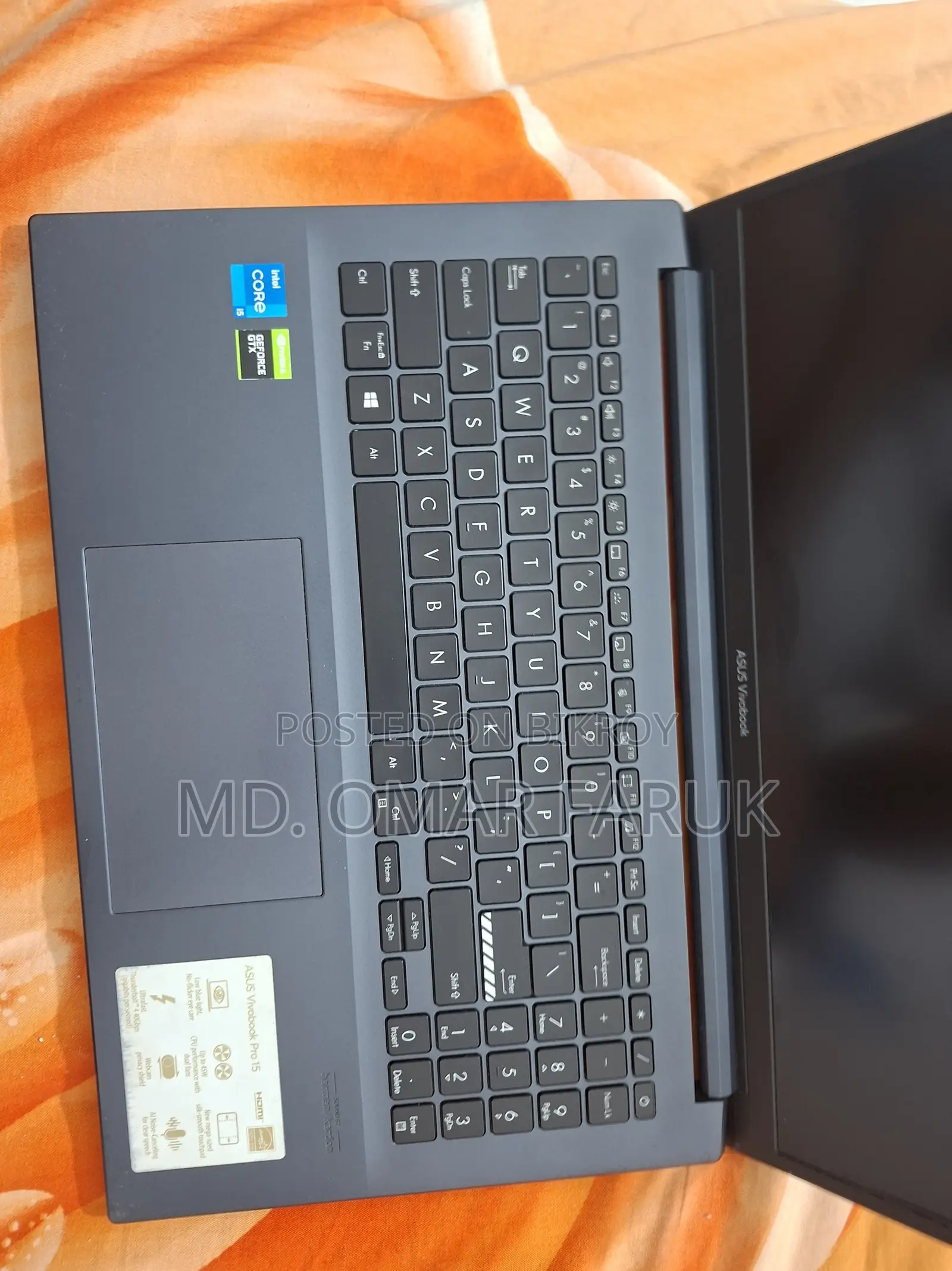Laptop Asus Vivobook 15 16GB Intel Core i5 SSD 500GB