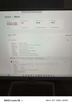 Desktop Computer Gigabyte GB-BXi7-4500 8GB AMD Ryzen 5 SSD 256GB