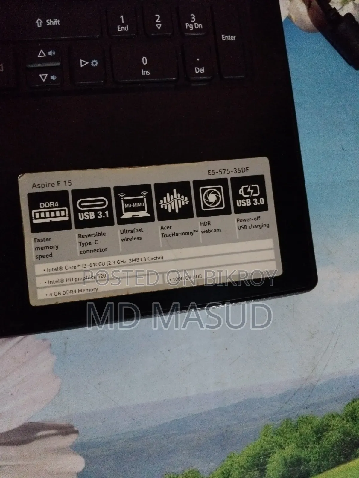 Laptop Acer Aspire V3-572G 8GB Intel Core i3 SSD 128GB