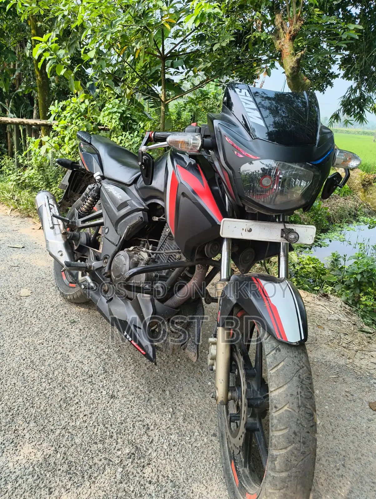 TVS Apache RTR 160 2V 2017 Black