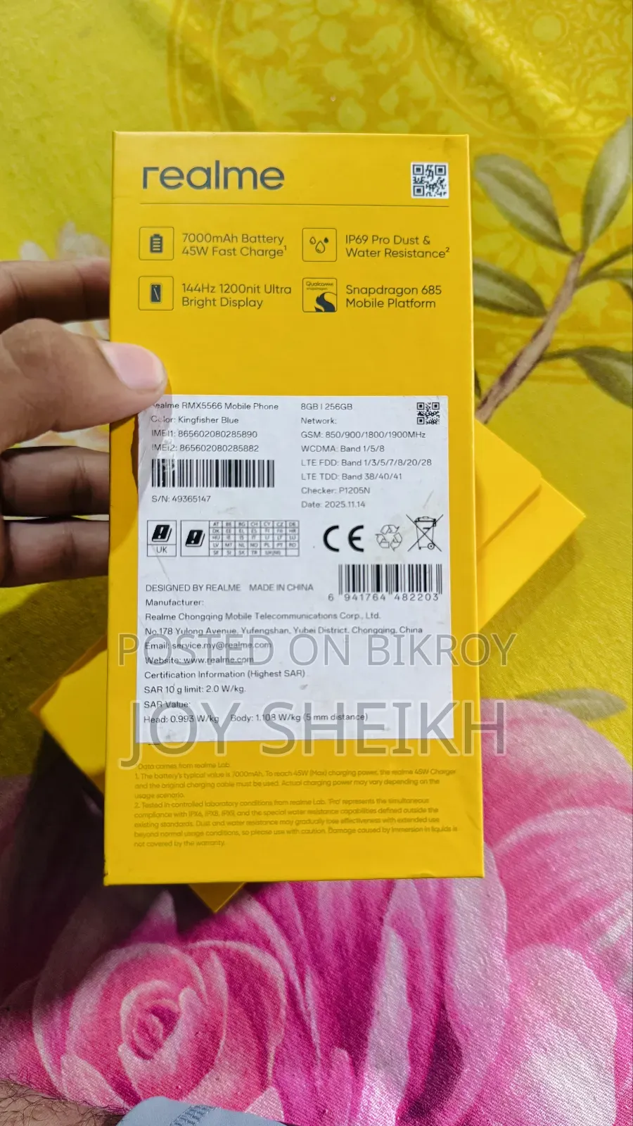 New Realme C85 4G 256 GB Blue